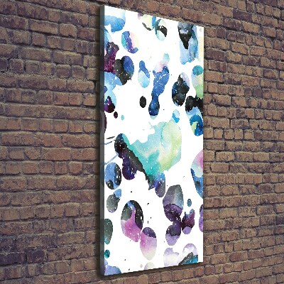 Fotografía en lienzo vertical Galaxia colorida