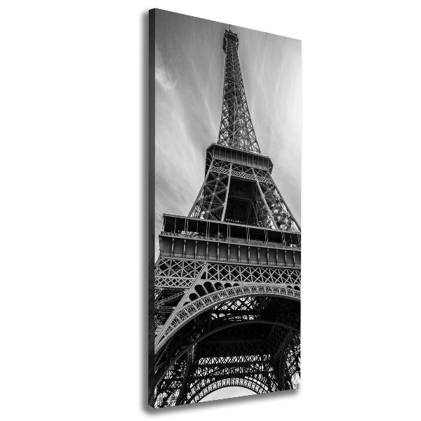 Cuadro canvas decorativo para salón vertical Torre Eiffel de París