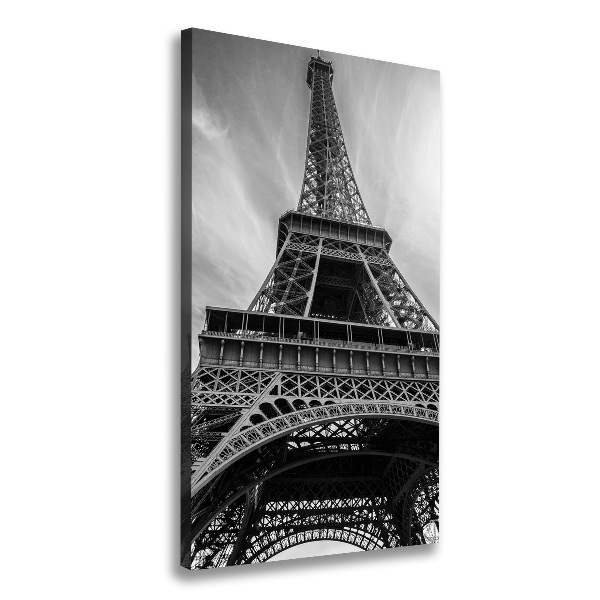 Cuadro canvas decorativo para salón vertical Torre Eiffel de París