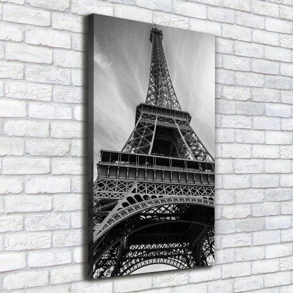 Cuadro canvas decorativo para salón vertical Torre Eiffel de París