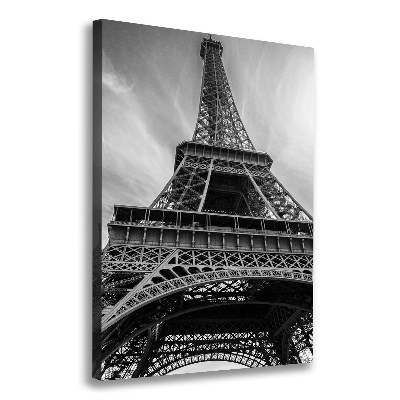Cuadro canvas decorativo para salón vertical Torre Eiffel de París