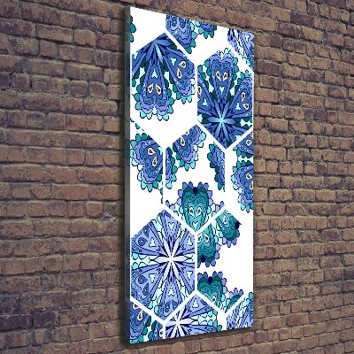 Cuadro canvas decorativo para salón vertical Elementos del mandala