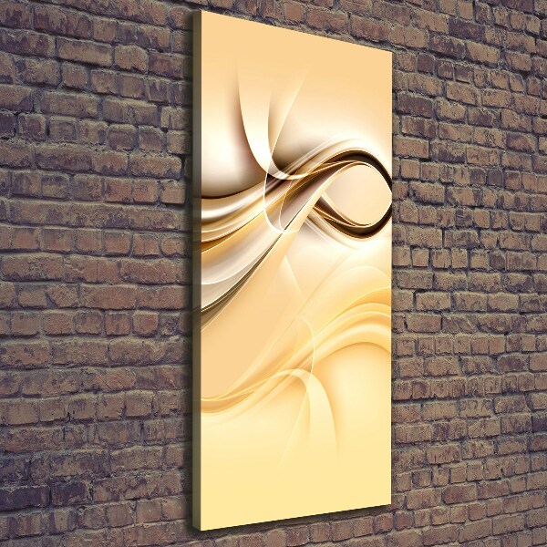 Cuadro canvas decorativo para salón vertical Onda abstracta