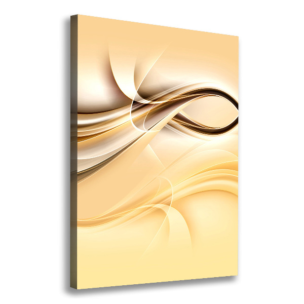 Cuadro canvas decorativo para salón vertical Onda abstracta