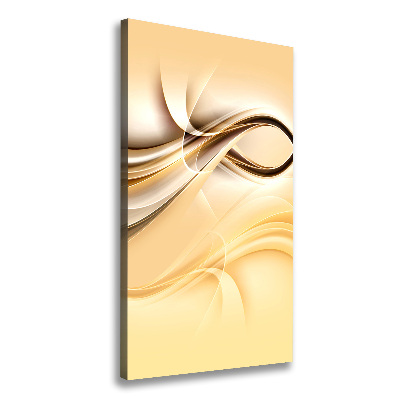 Cuadro canvas decorativo para salón vertical Onda abstracta