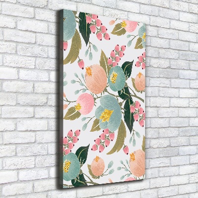 Foto obraz na płótnie pionowy Wiosenne kwiaty