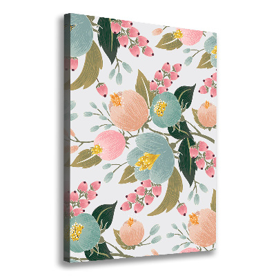 Foto obraz na płótnie pionowy Wiosenne kwiaty