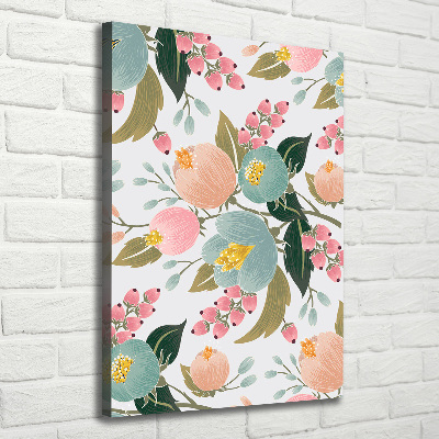 Foto obraz na płótnie pionowy Wiosenne kwiaty