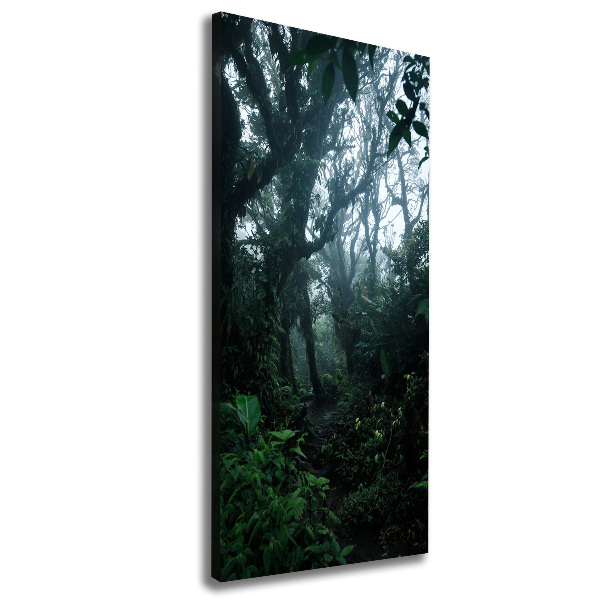 Cuadro moderno en lienzo resistente uv vertical Selva tropical