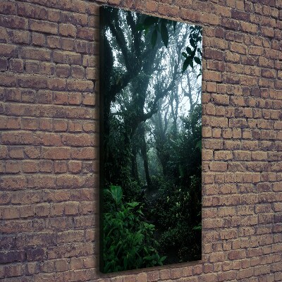 Cuadro moderno en lienzo resistente uv vertical Selva tropical