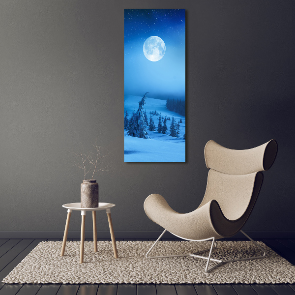 Fotografía en lienzo vertical Luna llena