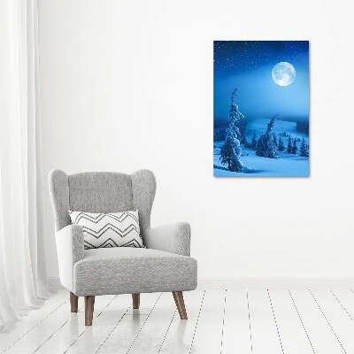 Fotografía en lienzo vertical Luna llena