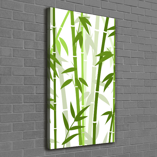 Cuadro moderno en lienzo resistente uv vertical Bambú