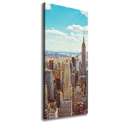 Cuadro moderno en lienzo resistente uv vertical Vista aérea de Nueva York