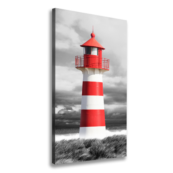 Cuadro canvas decorativo para salón vertical Faro