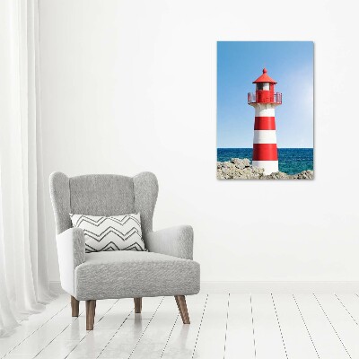 Cuadro moderno en lienzo resistente uv vertical Faro