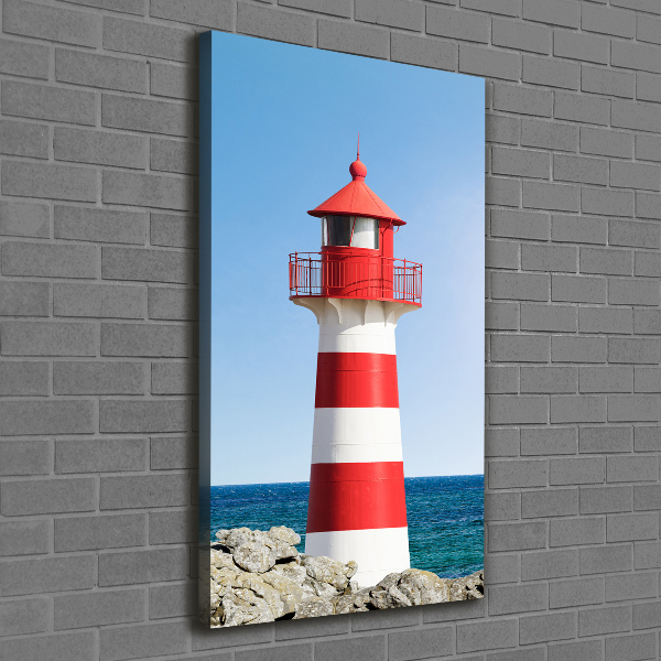 Cuadro moderno en lienzo resistente uv vertical Faro