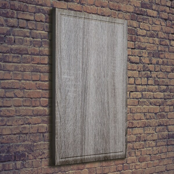 Fotografía en lienzo vertical Madera