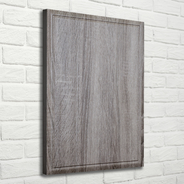 Fotografía en lienzo vertical Madera