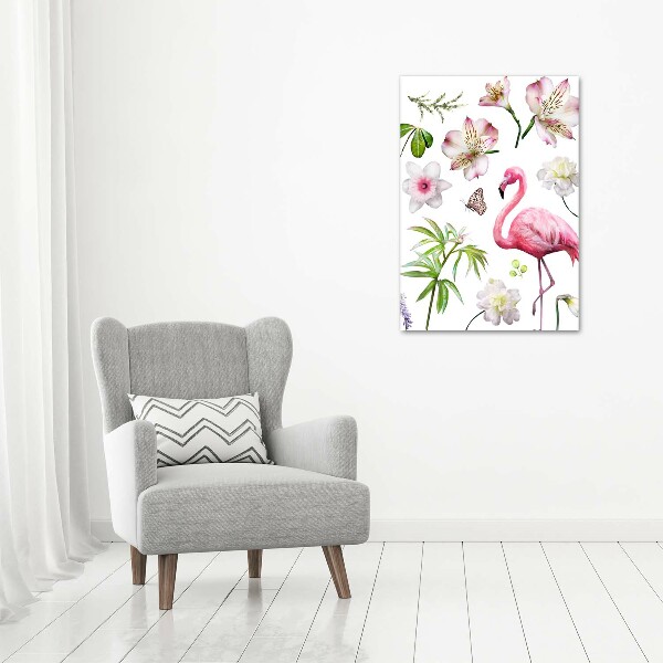 Cuadro moderno en lienzo resistente uv vertical Colección tropical