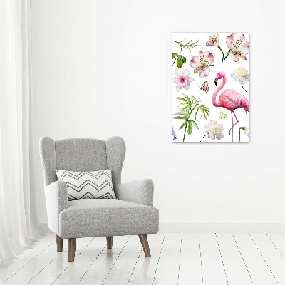 Cuadro moderno en lienzo resistente uv vertical Colección tropical