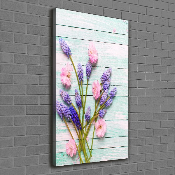 Fotografía en lienzo vertical Jacinto de uva