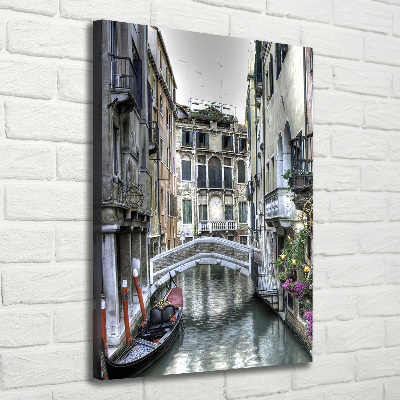 Fotografía en lienzo vertical Venecia, Italia