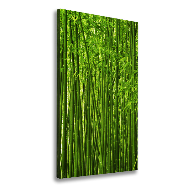 Cuadro canvas decorativo para salón vertical bosque de bambú