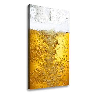 Cuadro canvas decorativo para salón vertical Cerveza