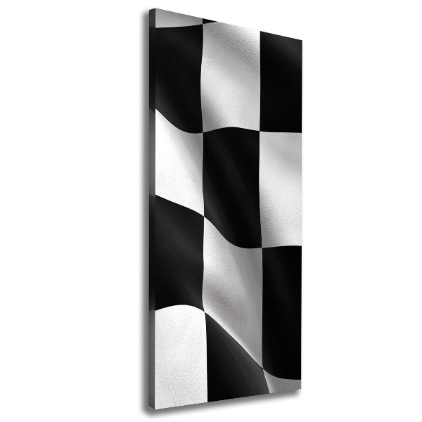 Impresión en lienzo vertical Bandera de meta