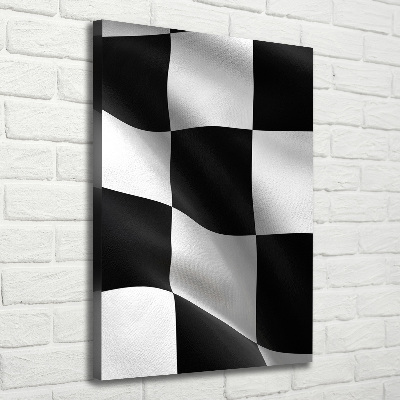 Impresión en lienzo vertical Bandera de meta