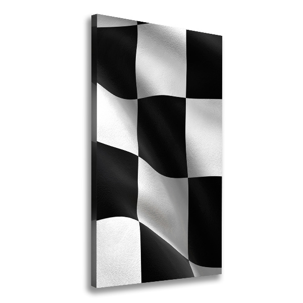 Impresión en lienzo vertical Bandera de meta