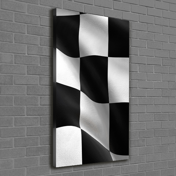 Impresión en lienzo vertical Bandera de meta