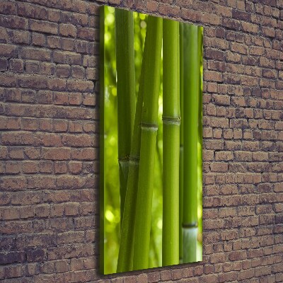 Cuadro moderno en lienzo resistente uv vertical bosque de bambú