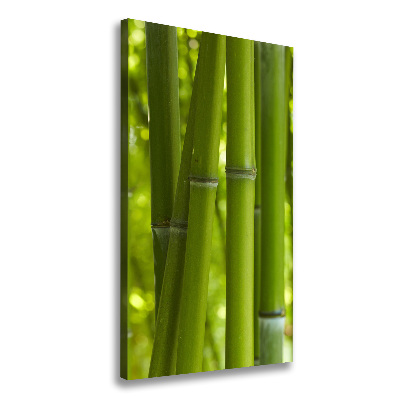 Cuadro moderno en lienzo resistente uv vertical bosque de bambú