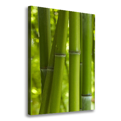 Cuadro moderno en lienzo resistente uv vertical bosque de bambú