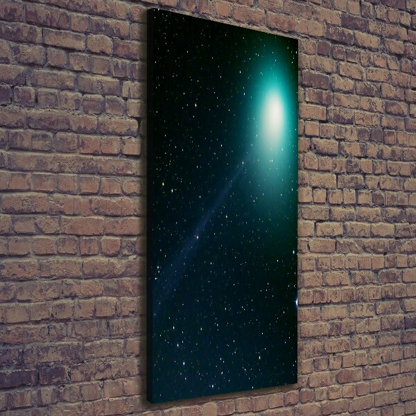 Cuadro canvas decorativo para salón vertical Galaxia