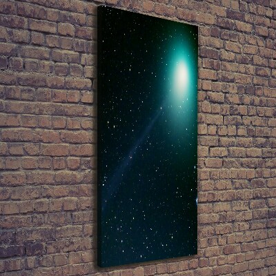 Cuadro canvas decorativo para salón vertical Galaxia