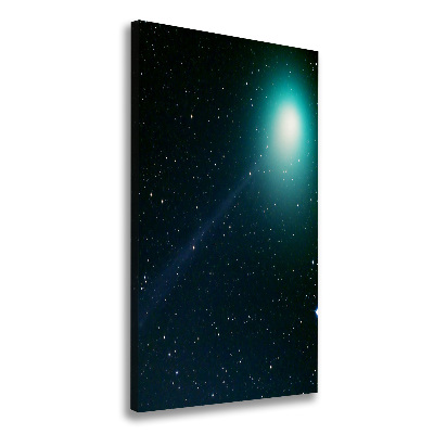 Cuadro canvas decorativo para salón vertical Galaxia