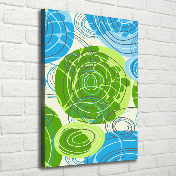 Cuadro moderno en lienzo resistente uv vertical Abstracción