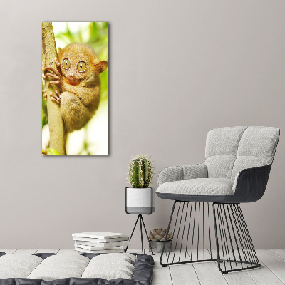 Cuadro canvas decorativo para salón vertical Tarsero fantasma