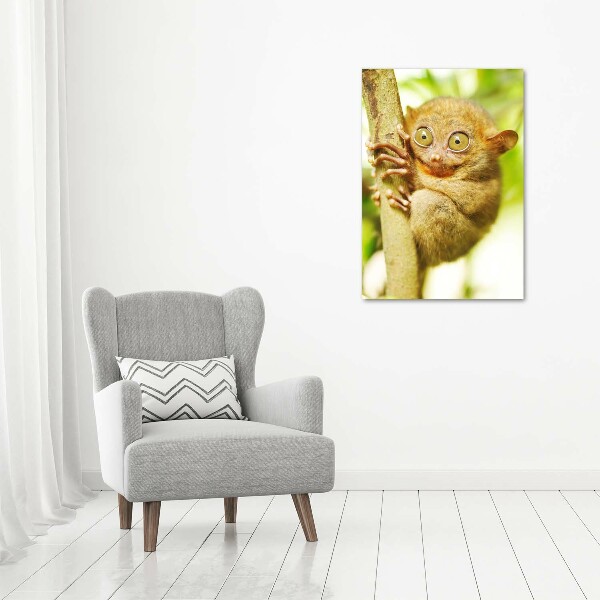 Cuadro canvas decorativo para salón vertical Tarsero fantasma