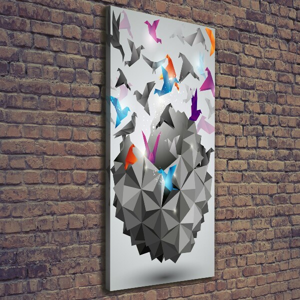 Fotografía en lienzo vertical Libertad de papel