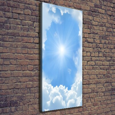 Cuadro moderno en lienzo resistente uv vertical Nubes en el cielo