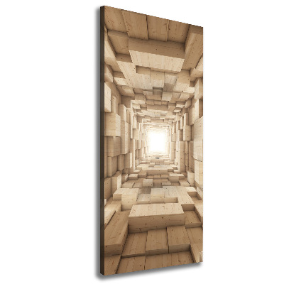 Cuadro moderno en lienzo resistente uv vertical Telas coloridas