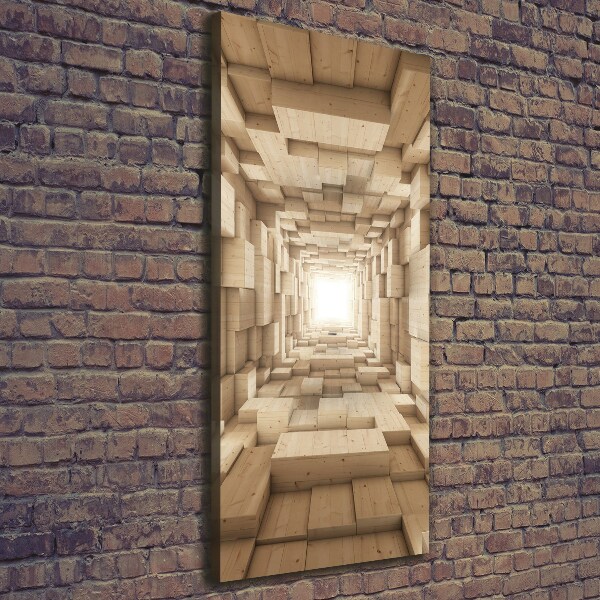 Cuadro moderno en lienzo resistente uv vertical Telas coloridas