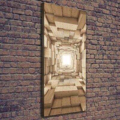 Cuadro moderno en lienzo resistente uv vertical Telas coloridas