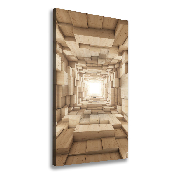 Cuadro moderno en lienzo resistente uv vertical Telas coloridas