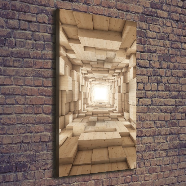 Cuadro moderno en lienzo resistente uv vertical Telas coloridas