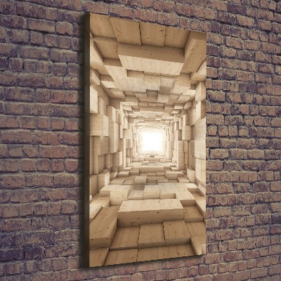 Cuadro moderno en lienzo resistente uv vertical Telas coloridas